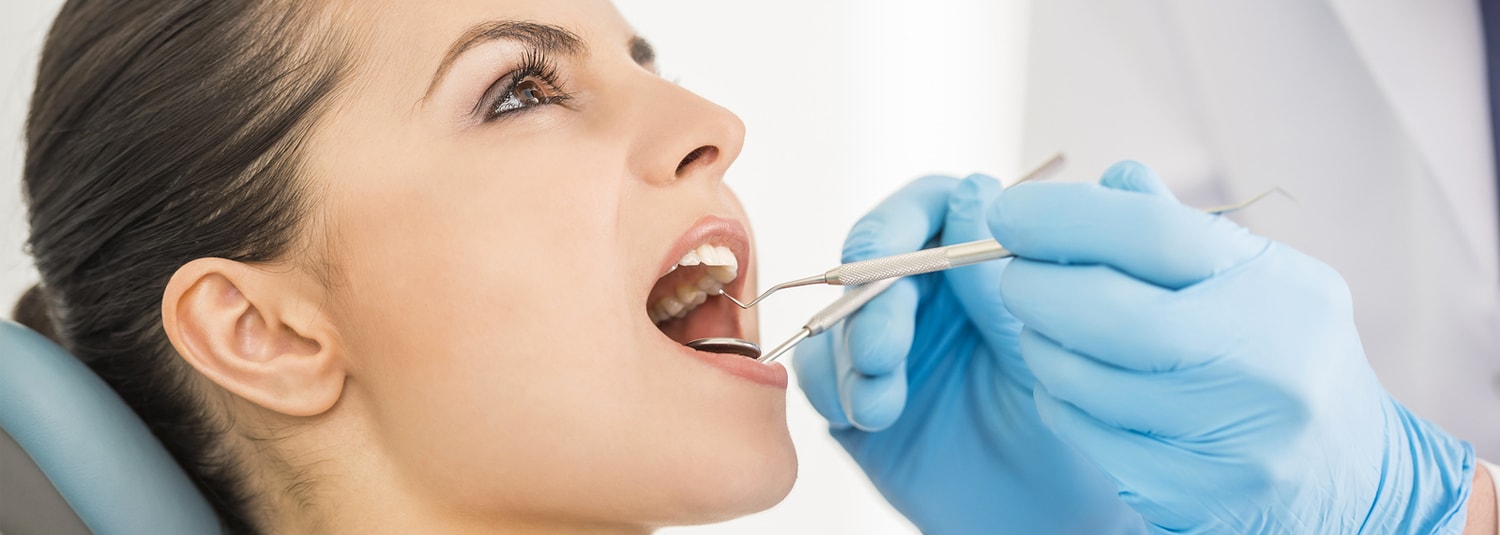 woman at the dentist