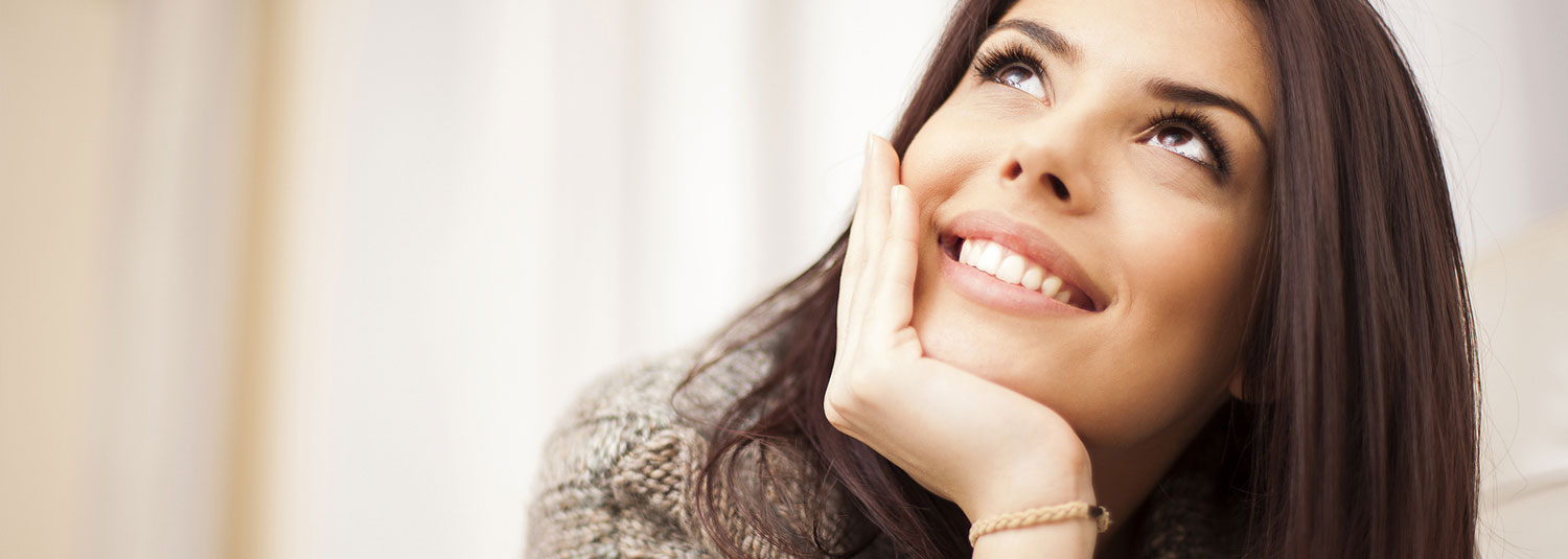 woman smiling